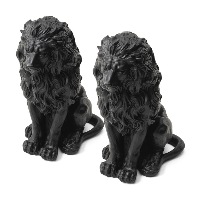 Dakota Fields Balthasar Lion Animals Fiberstone Garden Statue & Reviews